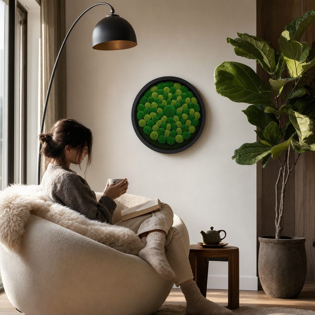 Mandala V in a room